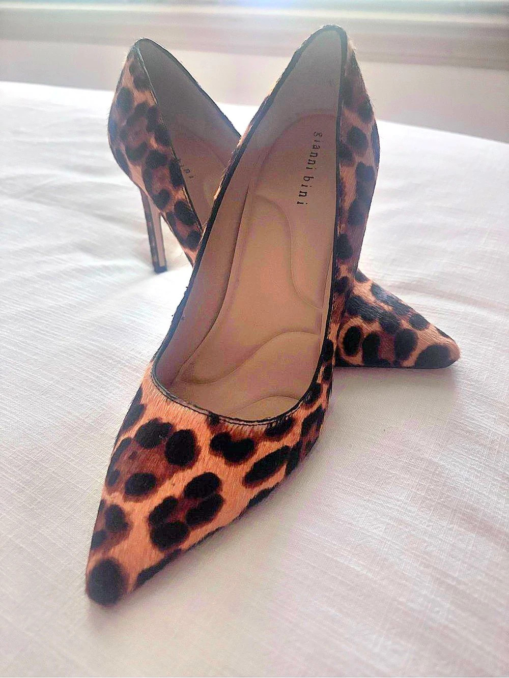 Gianni Bini Women's Leopard Print Pointed-Toe Heels